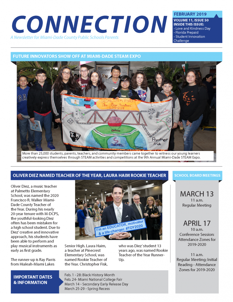 February 2019 Connection Parent Newsletter